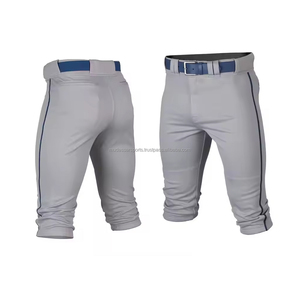 Wholesale Custom Adult Baseball Softball Knickers Pants Plus Size Breathable Quick Dry Anti-Bacterial 100% Polyester Sportswear - Product Image 1