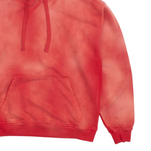 Sudadera con Capucha Roja Tie Dye, Estilo Vintage Lavado, con Bolsillo Canguro, Unisex, para Hombre, 500 g/m², 100% Algodón - Product Image 4