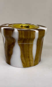 Brûleur Bakhoor en résine époxy et bois de luxe pour le parfum aromatique Oud et la création d'ambiance spirituelle - Product Image 5