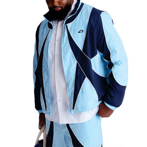 เสื้อแจ็คเก็ตกันลมไนลอนคุณภาพสูงแบบ Color Block สำหรับผู้ชาย น้ำหนักเบา ชุดกีฬา ขายส่ง รับผลิตตามแบบ OEM บริการออกแบบ - Product Image 3