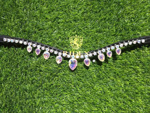 Diadema de Cuero con Cristales Multicolor de Excelente Calidad ADEEFA, con Tamaños y Colores Personalizables Disponibles a Buen Precio - Product Image 6