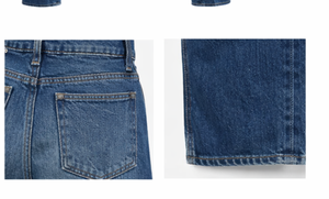 Jeans Anchos de Cintura Alta Estilo Y2K Premium con Estampado de Leopardo y Lazo con Logotipo, Pantalones Vaqueros Ecológicos para Mujer, Ropa Urbana - Product Image 3