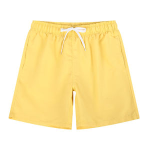 Short de bain rouge pour femme, taille mi-haute, avec cordon élastique, séchage rapide, en polyester tricoté, style décontracté - Product Image 6