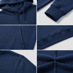 Sweat-shirt à capuche en coton peigné personnalisé pour homme, léger, en molleton, imprimé avec logo personnalisé, couleur et matière épaisse, vente en gros - Product Image 4