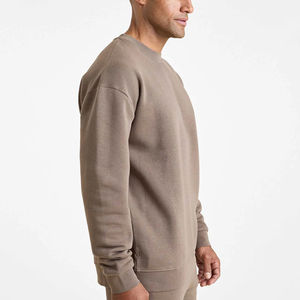 Sweat-shirt à capuche pour homme, respirant, poids moyen, haute qualité, épaules tombantes, pour l'hiver, en polyester/coton, personnalisable, faible MOQ - Product Image 3