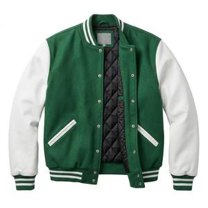 Chaqueta Varsity de Lona con Corte Holgado, Comodidad Premium, Detalles Deportivos Atemporales, Chaqueta de Invierno Práctica, Elegante y Transpirable - Product Image 1