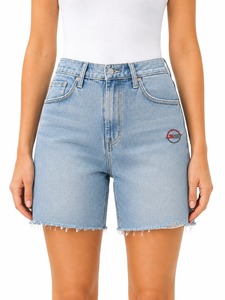 Shorts de Mezclilla para Mujer, Última Moda, Jeans Casuales con Costuras Resistentes, Ajuste Cómodo, Shorts de Mezclilla con Bolsillos para Ropa Urbana - Product Image 1