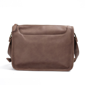 Leather Messenger <b>Bag</b> Small Zipper Closure Crossbody <b>Shoulder</b> <b>Bag</b> <b>Men</b> Women Daily Use All Seasons Lightweight - Product Image 2