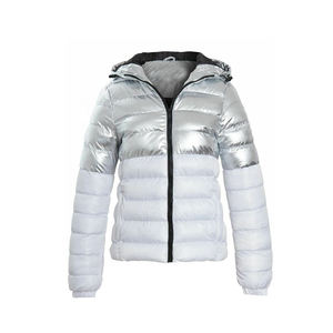 <b>Men's</b> Winter Eco-Friendly Fashionable Bomber Puffer <b>Jacket</b> Stand Collar Hooded Lightweight Down Alternative Zipper OEM Custom - Product Image 2