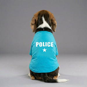 T-shirt en coton premium à col rond pour chien, couleur cyan, design n° 146 - Product Image 2