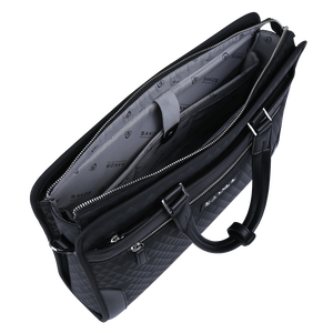 Porte-documents SAKOS en cuir rigide et en tissu Oxford, unisexe, pour le bureau et les voyages, livraison rapide, emballé dans une boîte en carton - Product Image 3