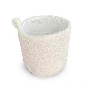 MA55 Mini Round Cotton Linen Storage <b>Basket</b> Desktop Organizer for <b>Small</b> Items Cosmetics Jewelry Office Supplies - Product Image 1