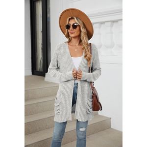 Cardigan Oversize Leggero da Donna a Maniche Lunghe, Maglione Casual alla Moda per le Vacanze Autunnali, Categoria Cappotto - Product Image 5