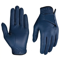 Gants de golf pour femmes en cuir véritable, main droite, antidérapants, respirants, personnalisables, avec fermeture auto-agrippante, rouge, bleu, noir, gris, marron