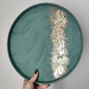 Minimimalist <b>Decorative</b> Trays Round and Oval Resin Trays for Interiors - Product Image 3