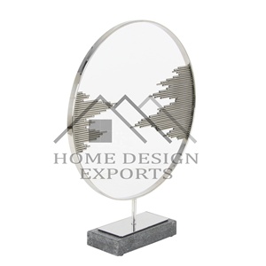 2025 nueva llegada diseño clásico escultura de hierro de Metal superventas escultura de mesa de Metal abstracto para decoraciones de sala de estar - Product Image 1