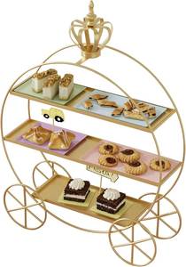 Crown Shape Black Metal <b>Cake</b> <b>Stand</b> <b>3</b> <b>Tier</b> Round Dessert Display Handmade Metal <b>Stand</b> for Home Decoration Events - Product Image 4