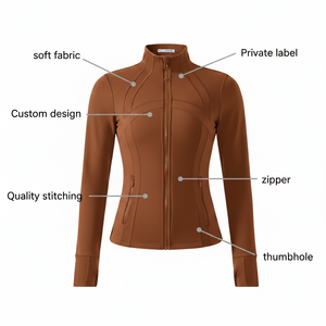 Vêtements de yoga en gros, plusieurs couleurs, veste de yoga respirante, veste de sport pour jogging, vêtements de yoga haut de gamme, ensemble de yoga pour femmes - Product Image 6