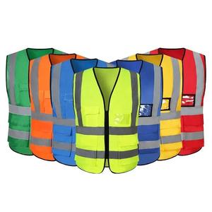 Gilet de chantier réfléchissant réversible personnalisé 2026 haute visibilité OEM pour hommes, vêtements de travail de sécurité pour les ouvriers routiers - Product Image 1