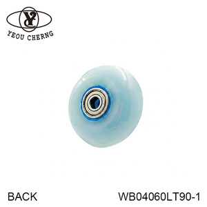 Custom PU Furniture <b>Wheel</b> 60x24mm Sky Blue Polyurethane <b>Replacement</b> <b>Wheel</b> WB04060LT90-1 - Product Image 1