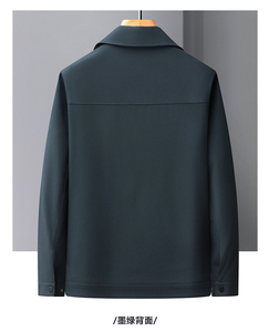Chaqueta Bomber para Hombre, Primavera-Otoño, Servicio OEM, Logotipo Frontal, Corte Regular, Cierre de Cremallera, Forro Negro, Estilo Casual - Product Image 6