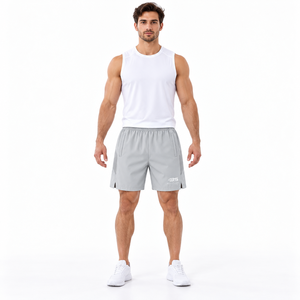 Nouveau Short de Sport Homme Personnalisé en Polyester Recyclé Respirant à Séchage Rapide avec Panneaux en Maille pour l'Entraînement et la Gym - Product Image 1
