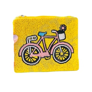 Monedero de mano Yallow personalizado con hermosos corazones para niñas, diseño de semillas con cuentas, hermosa billetera de regalo para mamá, accesorio de moda - Product Image 1