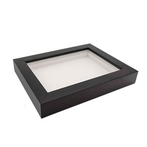 Mango Wood Photo <b>Frame</b> 7x10 <b>Black</b> Glass Insert Wholesale Handcrafted - Product Image 1