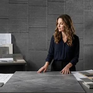 Luxury Modern Carved Glazed Porcelain Big Format <b>Wall</b> <b>Cladding</b> Tile 600x1200 for Commercial Real Estate and Bathroom Exteriors - Product Image 3