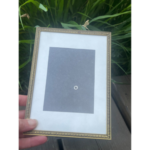 <b>Square</b> Metal Photo <b>Frame</b> with Gold Color Finishing and Round Edges for Bedside Table Decoration or Formal Gifts Accessories - Product Image 2