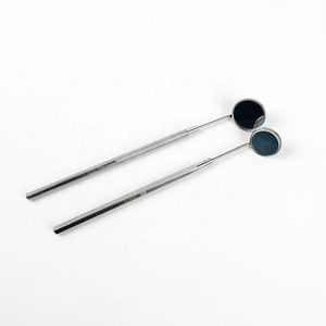 กระจกตรวจฟัน 20 มม. สแตนเลสสตีล เครื่องมือผ่าตัดแบบใช้มือ ใช้ซ้ำได้ สีเงินล้วน คลาส 1 - Product Image 6