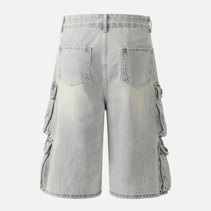 กางเกงขาสั้นลำลองผู้ชายทรงครอป ผ้าทวิลล์คอตตอน 100% ซักแบบวอช ทรงหลายกระเป๋า เอวกลาง ขา 7 ส่วน เหมาะสำหรับใส่ทำงาน - Product Image 6