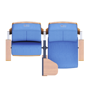 Silla de auditorio diseñada para uso intensivo con estructura robusta y diseño de soporte para una comodidad de asiento constante - Product Image 2