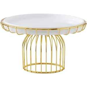 Support à gâteau élégant en métal, présentoir rotatif à étages pour desserts, support à cupcakes, plateau de service pour mariage, anniversaire, fête, boulangerie, maison - Product Image 1