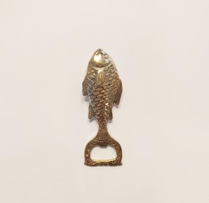 Fish Shape Bottle Opener Brass Metal Beer Opener Handheld Nautical Decorative Barware Home <b>Bar</b> Kitchen Accessories - Product Image 2