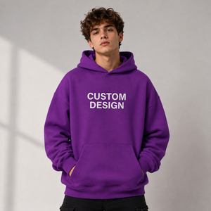 Sweat-shirts personnalisés pour hommes, surdimensionnés, grandes tailles, en molleton de coton épais, sweat-shirts lourds à épaules tombantes personnalisés - Product Image 5