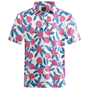 Hawaiian Plants Polo Shirt for Men Casual Summer 3D Printed <b>Leaves</b> Flower Oversized Cotton Top Short Sleeve Golf T-Shirt Clothes - Product Image 4