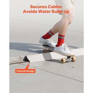 Rampe de seuil de porte en alliage d'aluminium de 1 pouce de hauteur, capacité de charge de 800 lb, rampes pour handicapés pour les marches de la maison - Product Image 3