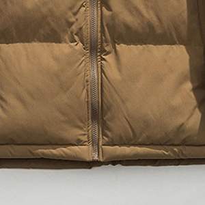 Veste matelassée en toile pour homme, style tendance, vente en gros à bas prix, hiver, logo personnalisé, veste respirante écologique - Product Image 2