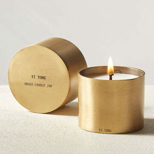 Unique Collection of Top Notch Quality Brass <b>Gold</b> Stainless Steel <b>Candle</b> Making Empty Jars with Custom Logo Option at Low Price - Product Image 1