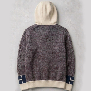 Fabricant OEM/ODM – Nouveaux sweats à capuche thermiques doux en coton tricoté 100 % écologique et imperméables pour hommes - Product Image 6
