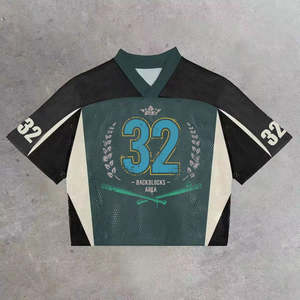 Custom Football Jersey Men <b>Tshirt</b> Boxy Fit Streetwear Oversized Vintage Sublimation Mesh <b>Polyester</b> Soccer Jersey T Shirts - Product Image 1