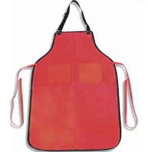 High Quality Heavy-Duty Sleeveless <b>Apron</b> Firefighters Welders Industrial Safety Body Protector Canvas Cowhide Split Leather - Product Image 2