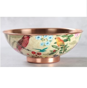 Dining Table Top Centerpieces Container Basket Kitchen Catering Use Luxurious Nickel Finished Metal Fruit Basket Bowl - Product Image 3