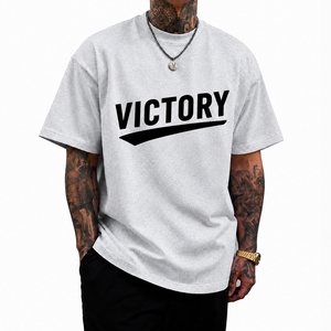 T-shirt Homme Oversize Beige Taupe avec Impression Graphique Personnalisée, Coton Lourd, Style Streetwear, Coupe Ample, T-shirt Décontracté Tendance - Product Image 2