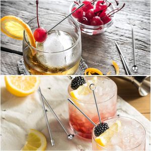 40 Pezzi Spiedini Riutilizzabili in Acciaio Inox per Martini, Agitatori per Cocktail, Spiedini per Olive, Bloody Mary, Brandi - Product Image 5