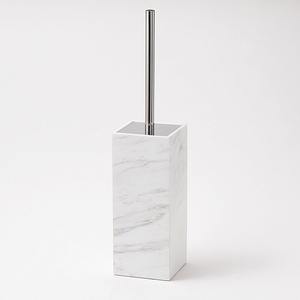 Support de brosse WC en marbre blanc, rond, en pierre, pour salle de bain, accessoire de bain moderne et minimaliste pour la maison et l'hôtel, tendance - Product Image 5