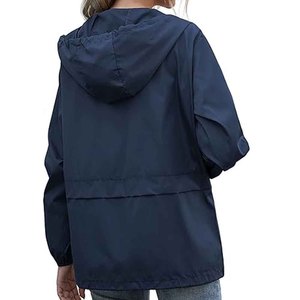 Hooded Camouflage Windbreaker <b>Jacket</b> <b>Lightweight</b> Zipper Closure Unisex Casual <b>Summer</b> Outdoor Wear Blue White Pattern - Product Image 6