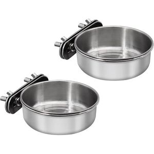 2 petits bols d'alimentation pour oiseaux, coupelles pour alimenter les perroquets, pour vos amis à fourrure! - Product Image 3
