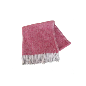 Manta de Algodón King Size con Patrón Espigado Rojo Diamante, Mantas de Lana de Cordero Reciclada para Bebé, para Cuarto de Bebé, Comprar Ahora - Product Image 5